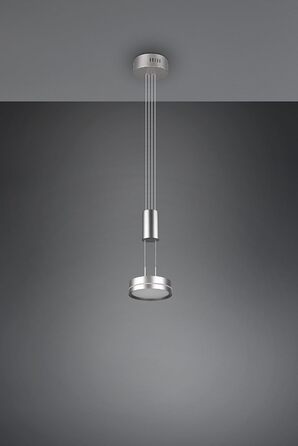 Світлодіодний торшер Trio Lights Franklin 426510208, Метал в т.ч. 35 Вт LED, зміна кольору, диммер (нікель-матовий, підвісний 1-полум'я)