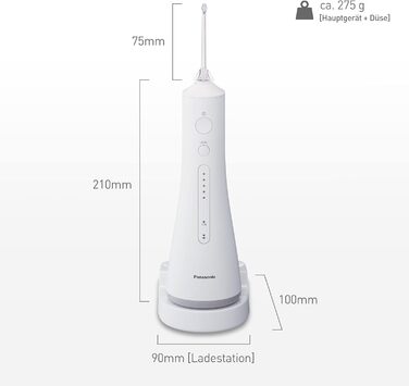 Акумуляторна нитка для води Panasonic EW1511W503, ультразвукова технологія, ультразвукова насадка, час заряджання 1 година