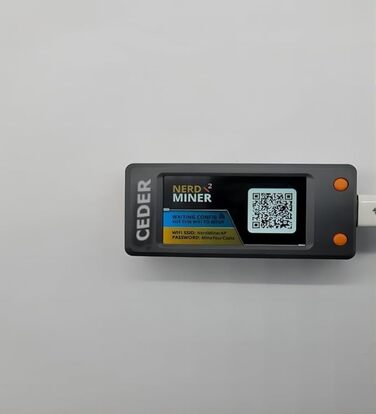 Низьке енергоспоживання Легкий BTC Nerd Miner Повністю зібраний Wi-Fi & USB-C Power Lucky (Lottery Miner Win 3,125 BTC) (T-Display), 2 Pro Mining Bitcoin BTC 79KH/S Solo Miner