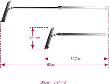 Телескопічний душовий ракель Склоочисник для скла Скребок для ванної кімнати Автомобільний знімач душу для душових дверей Подовжена ручка