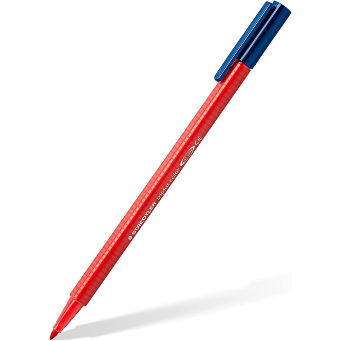 Фломастери STAEDTLER triplus color 323 TB26JB, трикутні, набір 26 яскравих кольорів, акція 20 6 безкоштовно, висока якість, стабільний, стійкий наконечник, ширина лінії приблизно 1 мм 26 шт. (1 упаковка) пластиковий кейс