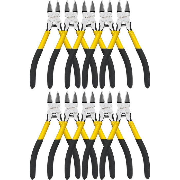 Бокорізи 10 шт. , 165 мм, плоскогубці, кусачки, різак для дроту, різак для пластику, електричні бокорізи для ювелірних виробів, квіти 6,5'- 10 шт.