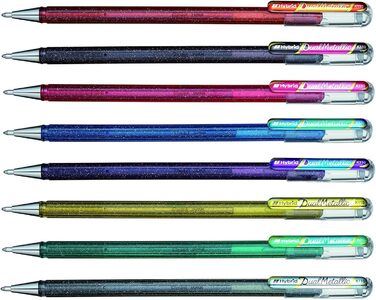 Ручка Pentel HYBRID Dual Metallic Gel Rollerball, (8 шт. )