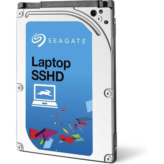 Гібридний жорсткий диск Seagate з 1 ТБ пам'яті та 8 ГБ флеш-пам'яті SSD, 5400 об/хв, 64 МБ, SATA, 9,5 мм, ST1000LM014