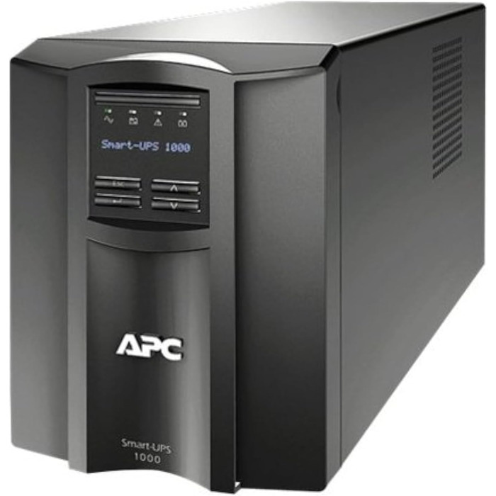 Джерело безперебійного живлення APC Smart-UPS SMT - SMT1500I - джерело безперебійного живлення 1 500 ВА (лінійний інтерактив, стабілізатор, РК-дисплей, 8 виходів IEC-C13, програмне забезпечення для вимкнення) (вихідна потужність 1000 ВА)