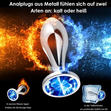 Комплекти з металу з кришталевими діамантами, в т.ч. анальний душ. 3 різних розміри маленький (для початківців), середній і великий анальний штепсельна пробка Секс-іграшки для пар Набір секс-іграшок Анальна пробка, 3