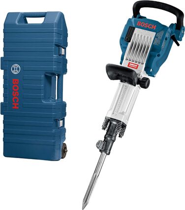 Ударний молоток Bosch Professional GSH 16-30 (у комплекті з додатковою ручкою, ручкою для перенесення, мастилом, машинною ганчіркою, загостреним зубилом , шестигранником 30 мм, 400 мм, візком) 30 мм Базовий