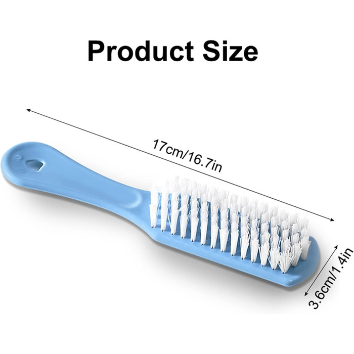 Щітка для взуття TRASKA 1/3/5 шт. Щітка для чищення Домашня щітка для водопроводу Портативні щітки для взуття кросівок Пластикова сильна щітка для чищення стін Інструменти для чищення Синій
