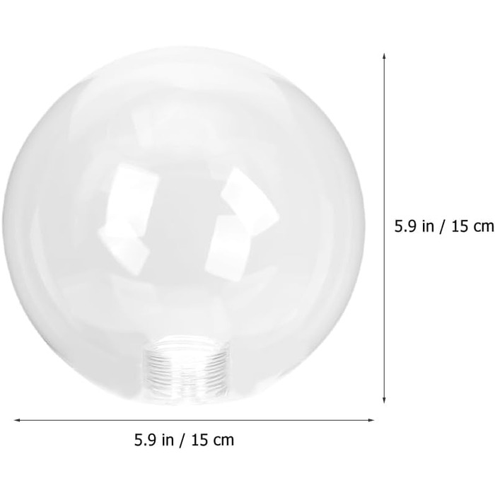 Прозорий скляний абажур Кругла куля Скляні кульки Заміна кришки лампи Скляний абажур G9 Кульковий скляний абажур