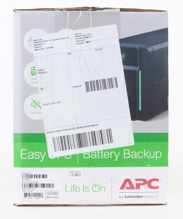 ДБЖ APC Easy UPS - BVX900LI-GR - джерело безперебійного живлення 900 ВА з виходами Schuko, запобіжник акумулятора та захист від перенапруг, резервний акумулятор зі стабілізатором стабілізатора, світлодіодні індикатори (900 ВА / 480 Вт, виходи IEC - IEC - 