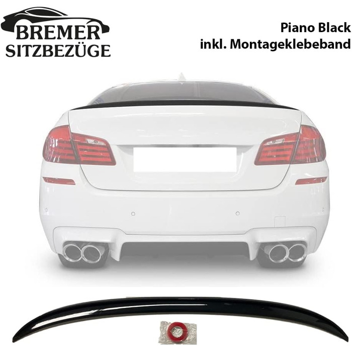 Задній спойлер Спойлер багажника Black Lip Wing для BMW 5 Series F10 (2010-2016)