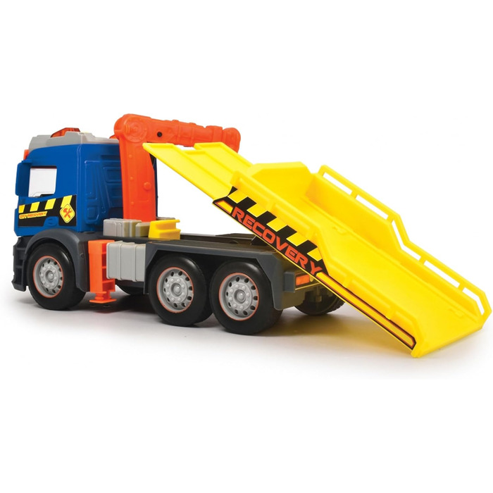 Евакуатор Dickie Toys Action Truck Recovery з машиною, з рухомим краном, звуковим та світловим сигналом, евакуатор для дітей від 3 років 203745016 Синій/жовтий