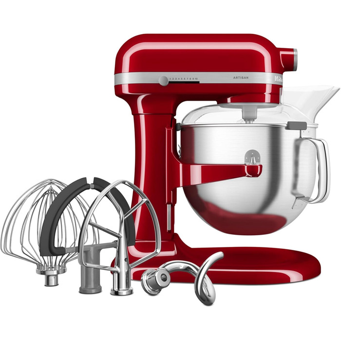 Міксер KitchenAid Artisan з висувною чашею, Empire Red, 6,6 л