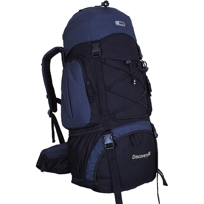 Рюкзак для кемпінгу HBAG Discovery 80L 5400ci Inner Frame, темно-синій