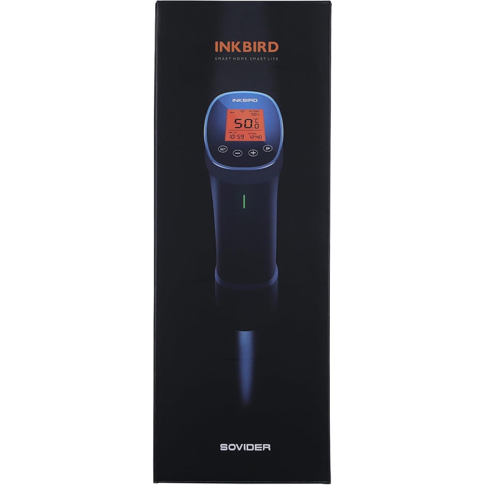 Вт, ISV-200W Sous Vide Cooker App Control, циркуляція 360, температура 0C-90C, 1000