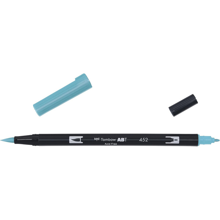 Ручка з двома щітками Tombow ABT-18P-2 Fiber Pen з двома наконечниками, набір 18 шт. , додаткові кольори