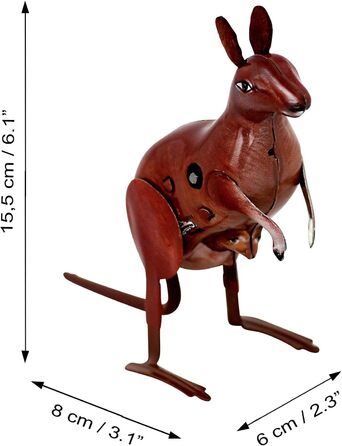 Бляшана іграшка - кенгуру, що стрибає