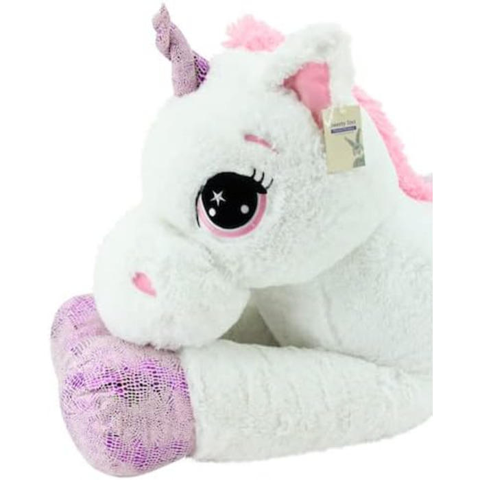 М'яка іграшка Sweety Toys 8056 XXL Єдиноріг Пегас 130 см білий, білий