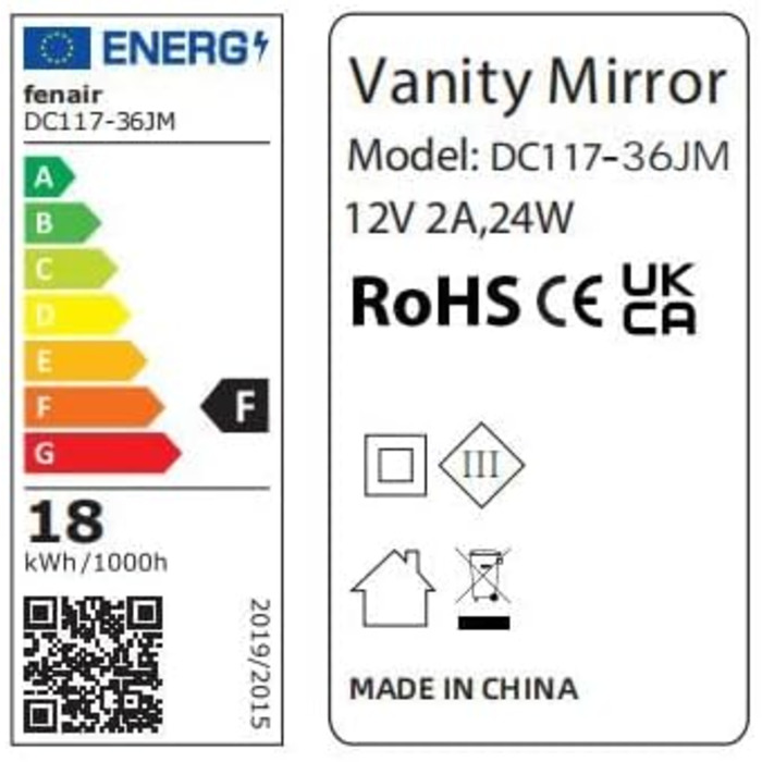 Дзеркало Fenair Hollywood з Bluetooth-динаміком 18 LED-ламп з регулюванням яскравості, дзеркало для макіяжу з підсвічуванням, дзеркало для макіяжу зі світлом USB, дзеркало для туалетного столика з 10-кратним збільшенням біле-80x58 з Bluetooth