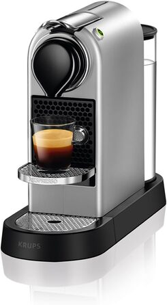 Кавоварка Krups Nespresso XN741B Окремо стояча еспресо-машина Автоматичне відключення 1-літровий бак для води 1260 Вт Срібло Сітіз