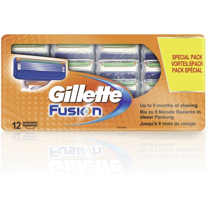 Леза для бритви Gillette Fusion, 12 шт. , Value Pack