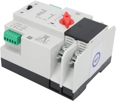 Автоматичний перемикач 2P 220 В 100 A ATS PC DIN Rail Домашній перемикач Аварійний перемикач передачі електроенергії для муніципальної енергетики, генератор, ZGQ5-100/2P, 2P