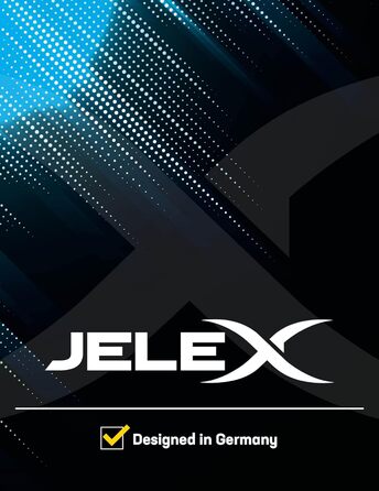 Набір ракеток для бадмінтону JELEX United з 2, 2 ракеток, 1 волану, 1 сумки для перенесення, надлегкий набір бадмінтону для жінок, чоловіків і дітей, ідеально підходить для ігор у приміщенні та на свіжому повітрі чорно-синій