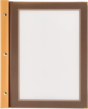 Папка для меню Securit Wood, DIN A4, коричнева, дерево, 1 одиниця 1 одиниця - A4 Brown