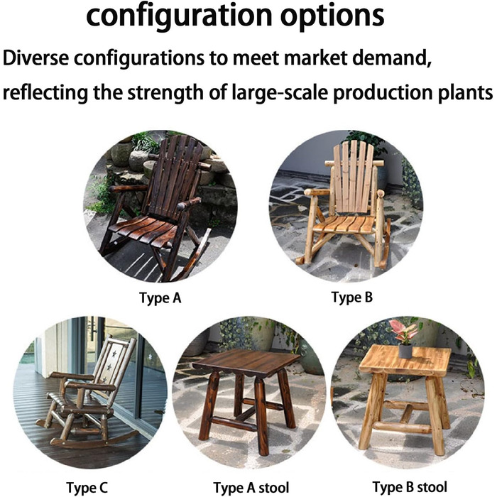 Крісла-гойдалки, крісло-гойдалка на відкритому повітрі, крісло-гойдалка на відкритому повітрі з дерева, крісло-гойдалка з підтримкою вінтаж, ретро з масиву дерева з великою високою спинкою і великим сидінням, підходить для садів (Колір Тип 38 * 28 * 39in 