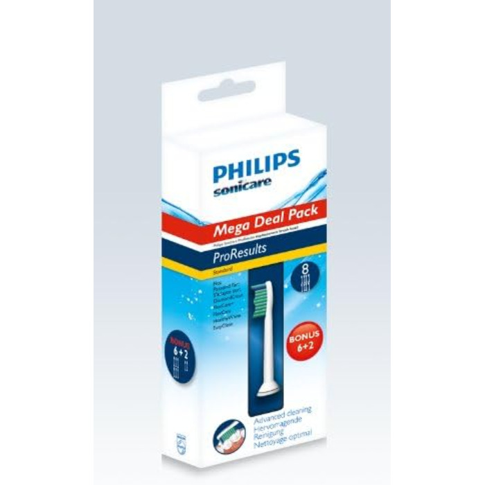 Насадка для щітки Philips HX6018/05 Sonicare ProResults Стандартна комплектація 8 - 6 2 Безкоштовно