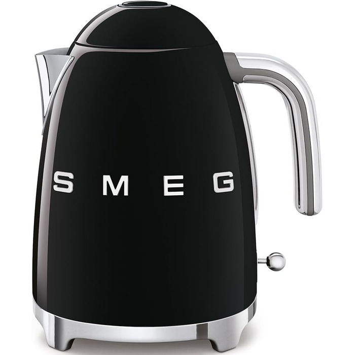 Електричний чайник Smeg KLF03BLEU, нержавіюча сталь, 1,7 літра, чорний