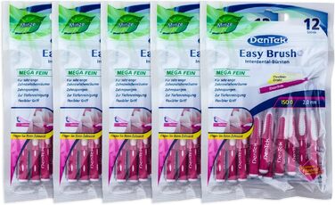 Щітки 2.0мм Mega Fine ISO 0, 5 шт., DenTek Easy Brush Interdental -