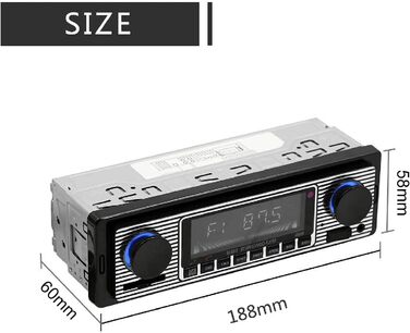 Автомобільні стереоаудіосистеми FM-плеєр 5513 1 Din Сумісний Bluetooth 4.0 USB 2.0 FM-радіо AUX вхід Пульт дистанційного керування Автомобільний MP3-плеєр Чорний