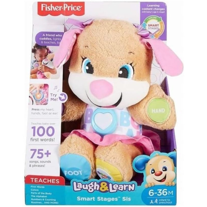 Іграшка будівельний транспортний засіб Fisher-Price - звуки та фрази, пропагує цифри, кольори та форми, з журавлем, версія англійська Італійська Португальська HWY65 (Українська)