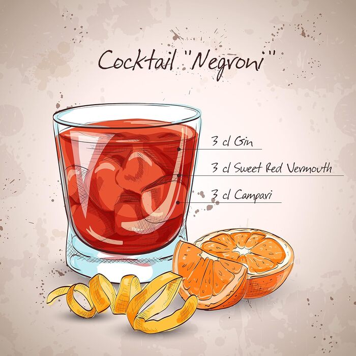 Келихи Negroni Набір для коктейлів з 3 предметів Falco - Fabulous for Negroni, 295 мл, чисте задоволення, безсвинцеве кришталеве скло, включаючи подвійний джигер для змішування, 251.150