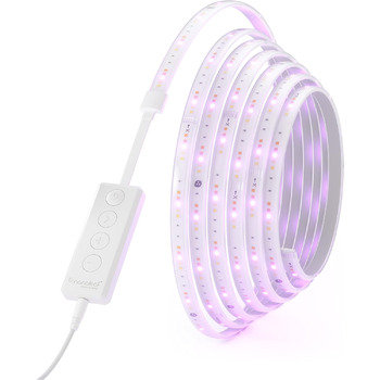 Стартовий набір Nanoleaf Matter Essentials Lightstrip, 5M розумна світлодіодна стрічка RGBW - через різьбу, світлодіодна стрічка Bluetooth 16M Colors, синхронізація екрана, працює з Google Apple, Deco та Gaming 5M Starter Pack