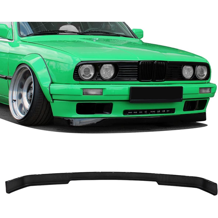 Передній спойлер Lip Front Spoiler High Gloss Black сумісний з BMW E30 від 87-94 DM Auto Parts 1002-L