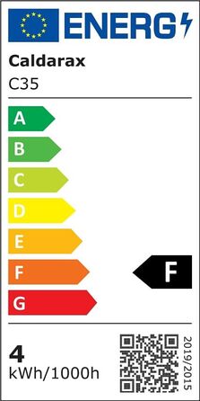 И E27 свічка LED лампа 4W з регулюванням яскравості, замінює лампи розжарювання 40W, теплий білий 2700K, 400LM, AC 220V-240V, C35 форма свічки, E27 нитка лампа, прозоре скло, для люстр, настінних світильників, 4 шт.