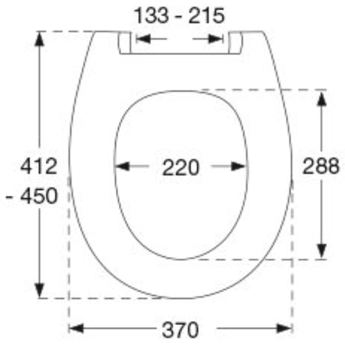 Сидіння для унітазу Pressalit 556001-D15999 Calmo чорний