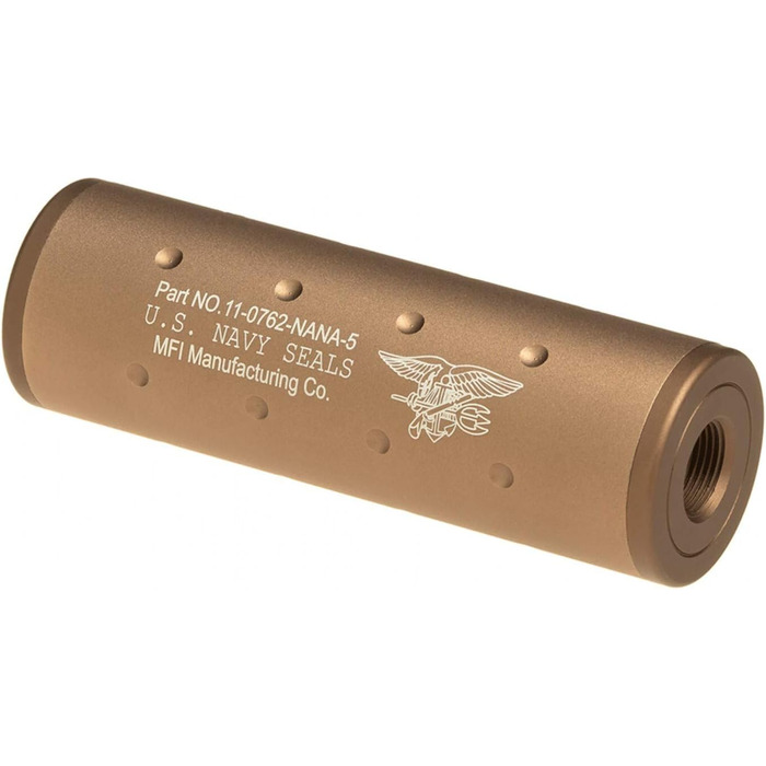 Глушник FMA Navy Seals Silencer 107mm CW/CCW Desert для Softair