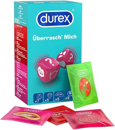 Презервативи Durex Surprise Me, 22 шт. и 22 предмети (1 упаковка)