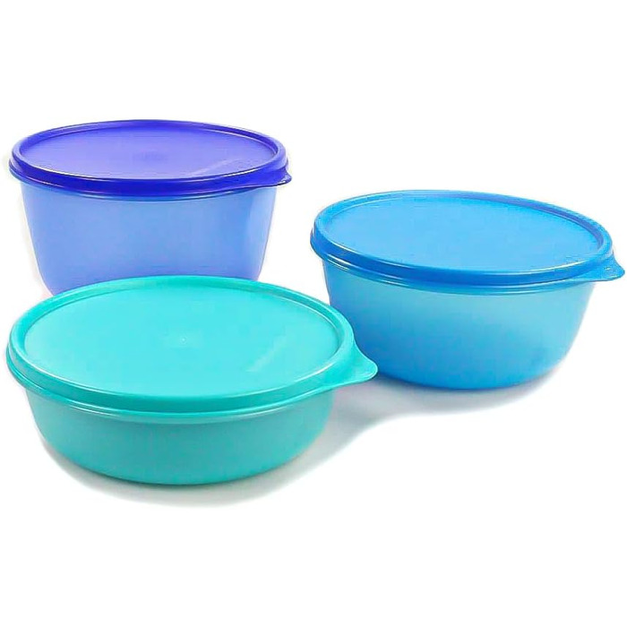 Холодильник TUPPERWARE Clarissa 2л темно-синій, 1,5л синій, 1л бірюзовий Panorama