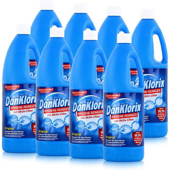 Засіб для гігієни DanKlorix 8 шт. Hygiene Cleaner Original - 1500 мл