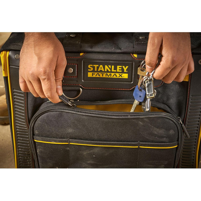 Кейс для інструментів Stanley FatMax (з колесами з плавним ходом, зносостійкий, великий отвір, телескопічна ручка, розміри 50 x 36 x 41 см) FMST1-80148 1 Nero/ Giallo