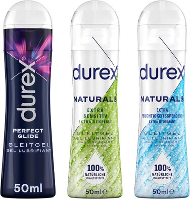 Мл & Durex Naturals Lubricant Gel - додаткове зволоження 50 мл & Durex Naturals Lubricant Gel - Extra Sensitive 50 мл (3 x 50 мл), 50