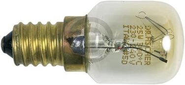 Лампа eVendix E14 25W сумісна з BOSCH 00032196 25mmØ 56mm маленька 230/240V для мікрохвильової печі