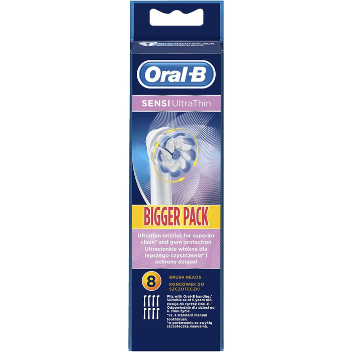 Змінні щітки Braun Oral-B EB60-8 Sensi UltraThin 8 шт.