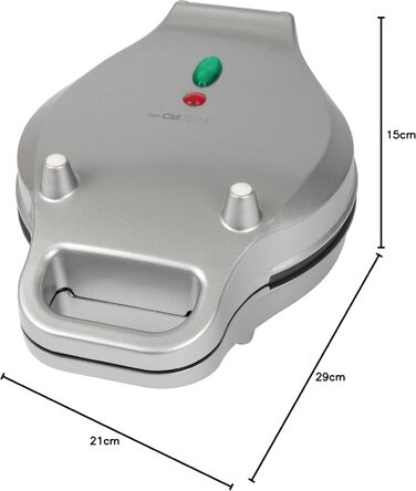Клатронова вафельниця для модних бульбашкових вафель Бульбашкова вафельниця з функцією обертання на 180 для рівномірного випікання Вафельниця з антипригарною поверхнею для випікання 700 Вт WA 3772