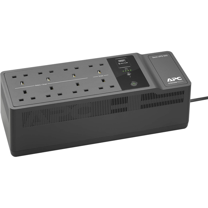 ДБЖ APC by Schneider Electric Back-UPS ES - BE650G2-UK - Джерело безперебійного живлення 650 ВА (8 виходів, захист від перенапруг, 1 USB-порт для заряджання) 650 ВА / 400 Вт