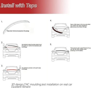 Задній спойлер для Mercedes Benz W205 C205 Coupe C200 C300 C63 2017 2018 2019-2021,ABS матеріал спойлер автомобіля Заднє крило Дах спойлер Крило Заднє крило Губа Тюнінг автомобіля